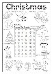 English Worksheet: Christmas