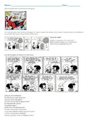 English Worksheet: Past and Future_Comic strips