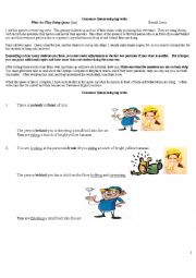 Grammar Queue using ing verbs--A