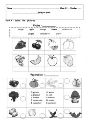 English Worksheet: Going Picnic