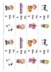 English Worksheet: Pronouns VERY EASY