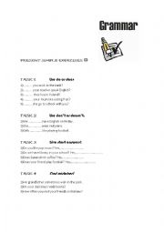 English Worksheet: Present simple for beginners