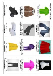 English Worksheet: clothes and colours