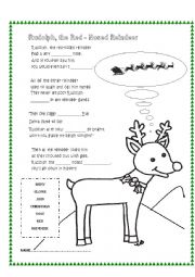English Worksheet: Nice ans sweet Christmas song. 