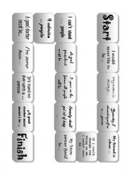 English Worksheet: personality adjectives board game