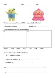 English Worksheet: I think ~