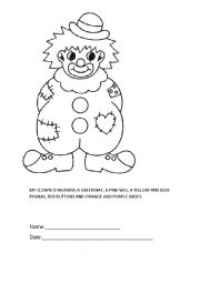 colour the clown