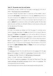 English Worksheet: the  passive voice
