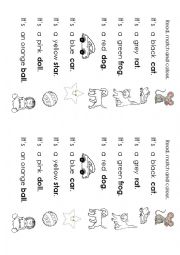 English Worksheet: Easy reading rhyme