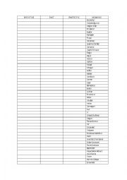 English Worksheet: verbs exam