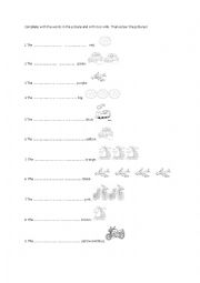 English Worksheet: The plural