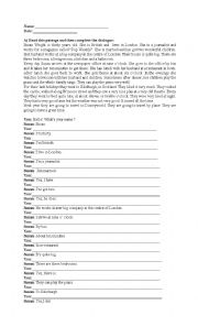 English Worksheet: Revision