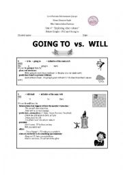 will and going to 