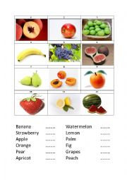 Fruit Names