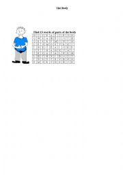 English Worksheet: The Body