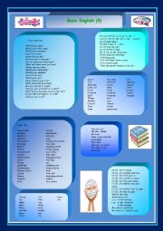 English Worksheet: Basic English 5