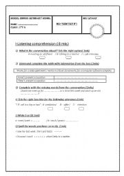 Mid Term Test N1 2nd form