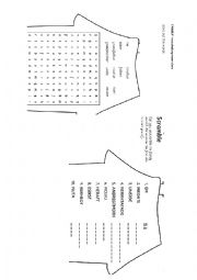 English Worksheet: family members houses