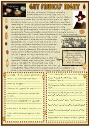 English Worksheet: Guy Fawkes night :Novemeber 5th