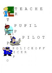 English Worksheet: Writing Practice - Jobs
