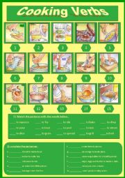 English Worksheet: Cooking Verbs (6)