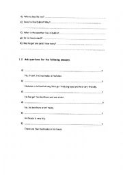 English Worksheet: RRading II