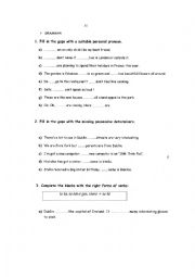 English Worksheet: GRAMMAR/Writing