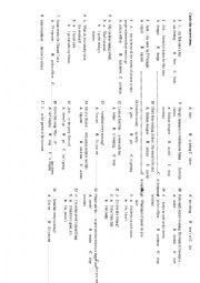 English Worksheet: Present Simple and Present Continuous - exercise