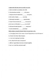 English Worksheet: since and for