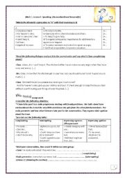 English Worksheet: section 4 speaking