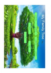English Worksheet: Family tree