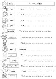 English Worksheet: Saxon Genitive  / Possessive s