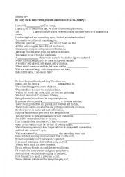 English Worksheet: Look up video activity
