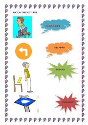 English Worksheet: commands