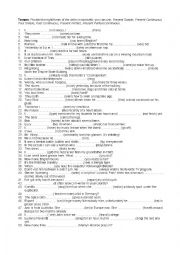 English Worksheet: 6 tenses revision exercises