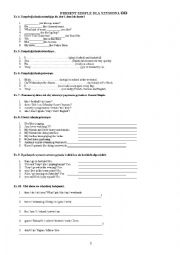 English Worksheet: Present Simple 