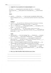 English Worksheet: The murder os Mrs.Elliot