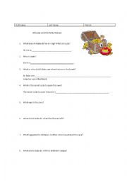 English Worksheet: Ali Baba and the Forty Thieves level 1 ESL reading worksheet