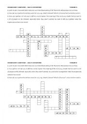 English Worksheet: Computers: half a crossword