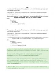 English Worksheet: Writing ideas