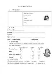 English Worksheet: film review for beginners