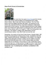 English Worksheet: Anne Frank House in Amsterdam 2