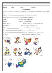 English Worksheet: Present Perfect