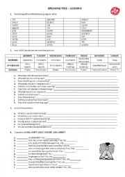 English Worksheet: PAST SIMPLE - REGULAR VERBS