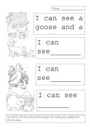 English Worksheet: Farm animals and young worksheet