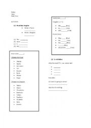 English Worksheet: Grammar ( plural singular,to-infinitive,modal, pronoun)