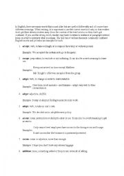 English Worksheet: 201 Commonly Confused Words in English