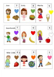 English Worksheet: Identity Cards: Easy version for Very Young Learners