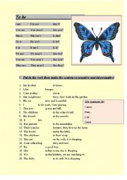 English Worksheet: To Be