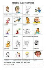 English Worksheet: feelings